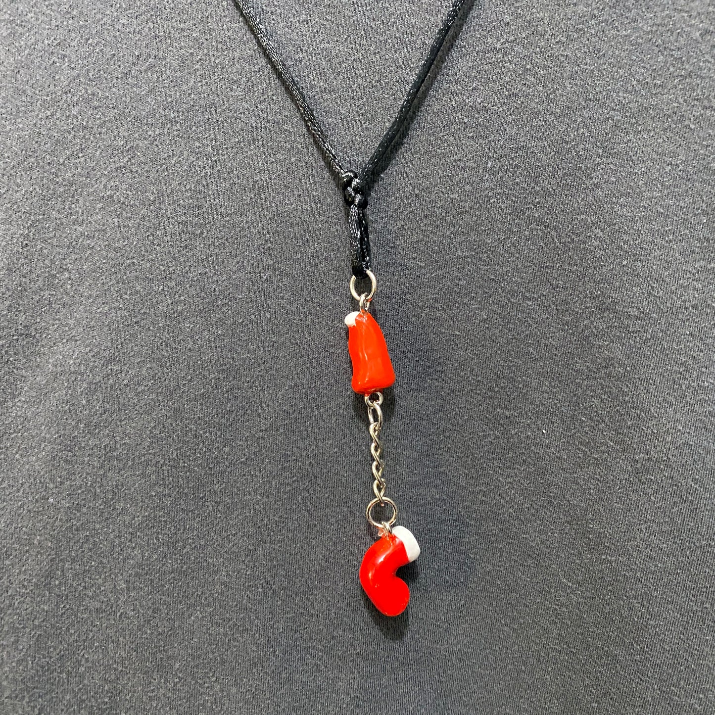 Christmas Hat Necklace, Adjustable Length