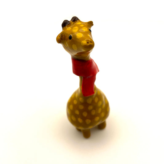 Giraffe with Red Scarf